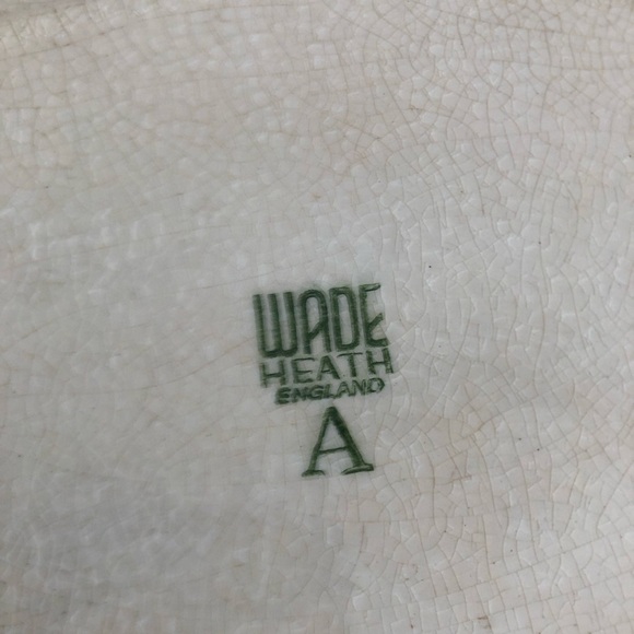 Vtg Wade Heath England Floral Serving Platter - Picture 7 of 13